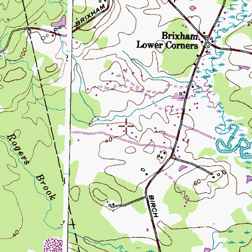 Topographic Map of Shaw Lot, ME