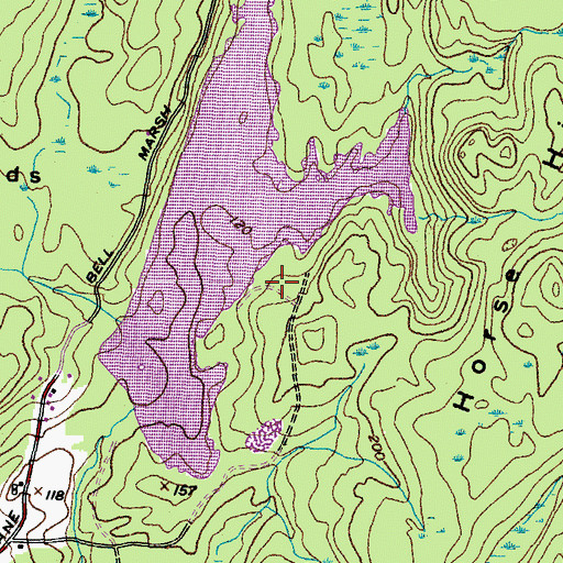 Topographic Map of Spinney Lot, ME