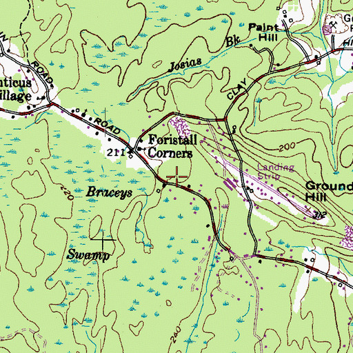 Topographic Map of Stewart Lot, ME