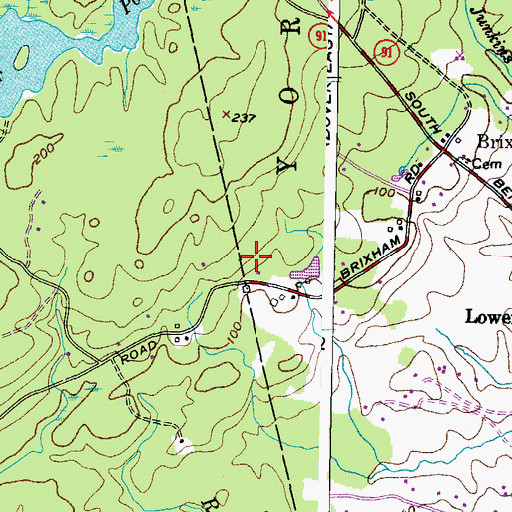 Topographic Map of Tombs Lot, ME
