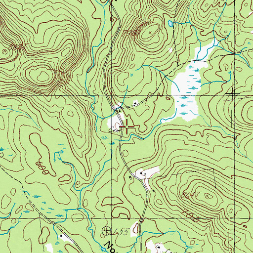 Topographic Map of Wadleigh Cemetery, ME