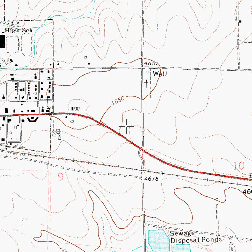 Topographic Map of Washington County Sheriff's Office, CO