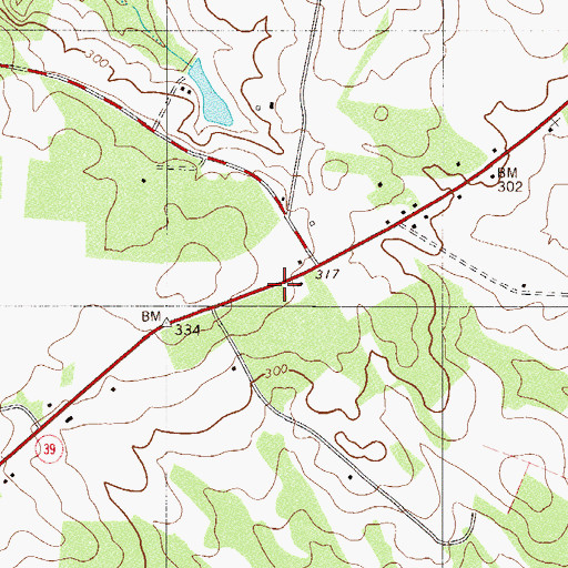 Topographic Map of Williston Fire Department, SC