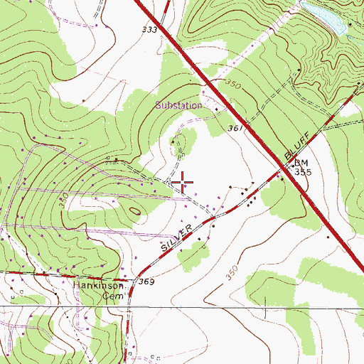 Topographic Map of Beech Island Volunteer Fire Department Station 3, SC