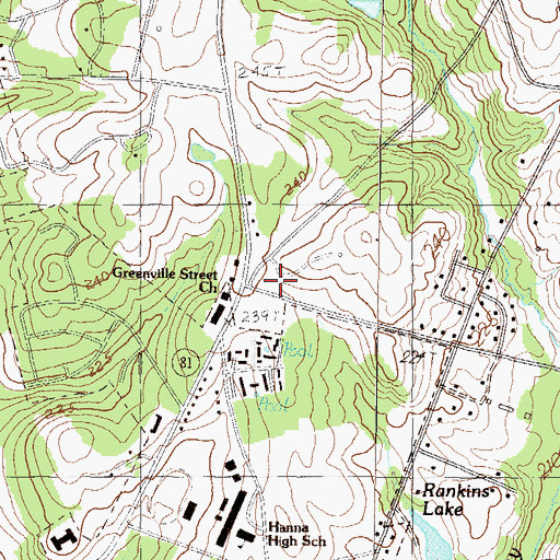 Topographic Map of Anderson City Fire Department Station 3, SC