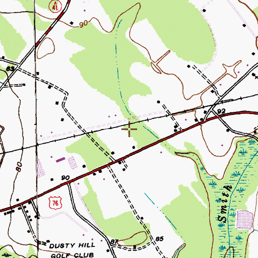 Topographic Map of Marion Fire Department Station 2, SC