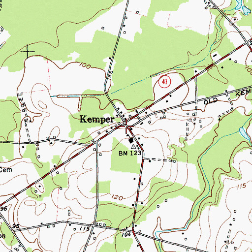 Topographic Map of Dillon County Fire Department Station 3, SC