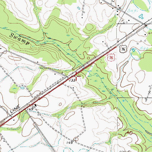 Topographic Map of Sardis - Timmonsville Fire Department Station 2, SC