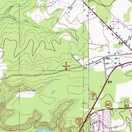 Topographic Map of Old Fort Fire Department Station 7, SC