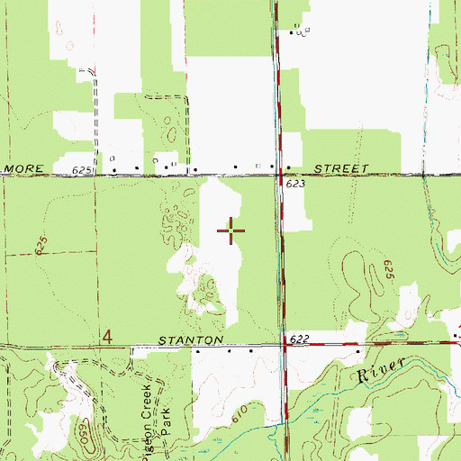 Topographic Map of Ottawa County Sheriff's Office, MI
