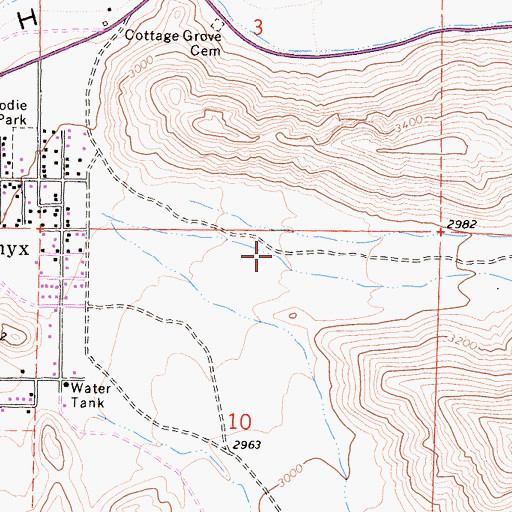 Topographic Map of Smith Canyon, CA