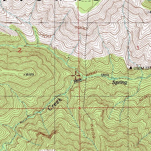 Topographic Map of Cave Creek, AZ