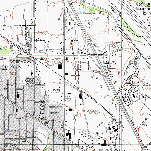 Topographic Map of Rogue River Siskiyou National Forest Law Enforcement Ashland, OR