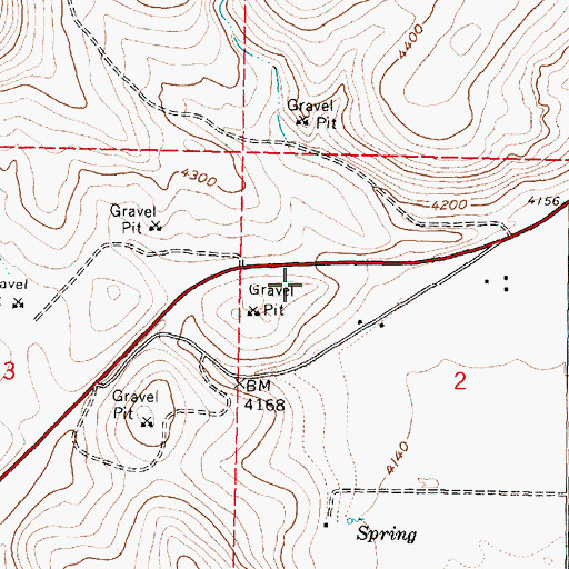 Topographic Map of Bureau of Land Management Burns Field Office, OR