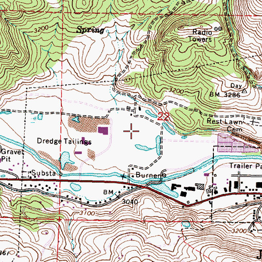 Topographic Map of Malheur National Forest Blue Mountain Ranger District, OR