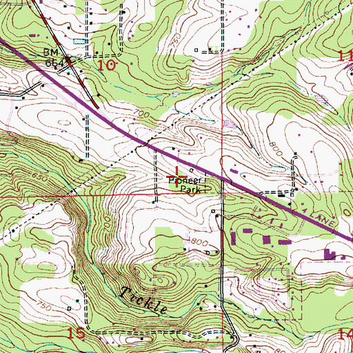 Topographic Map of Mount Hood National Forest Headquarters, OR