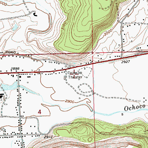 Topographic Map of Ochoco National Forrest Ranger Station, OR