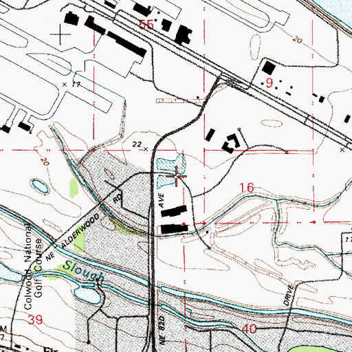 Topographic Map of United States Customs and Border Protection Service Port Portland, OR