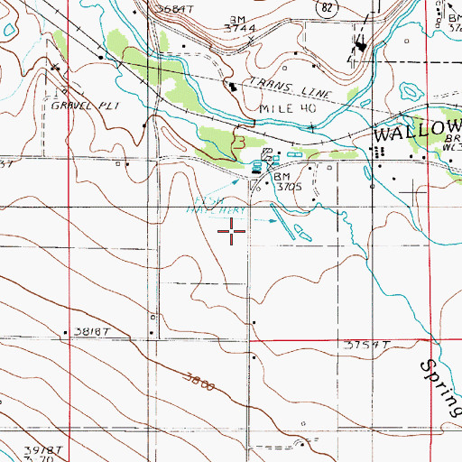 Topographic Map of Oregon State Police Department Enterprise, OR