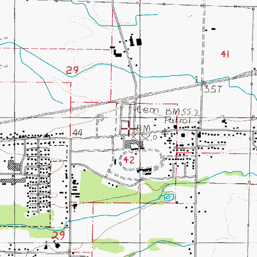 Topographic Map of Bureau of Land Management Tillamook Resource Area Field Office, OR
