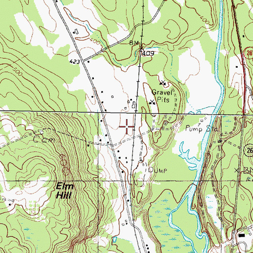 Topographic Map of Paris Elementary School, ME