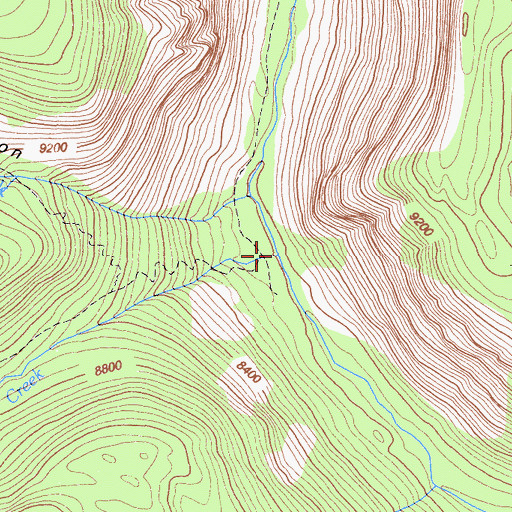 Topographic Map of Soda Creek, CA