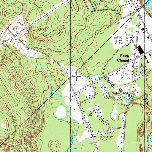 Topographic Map of Boxberry School, ME
