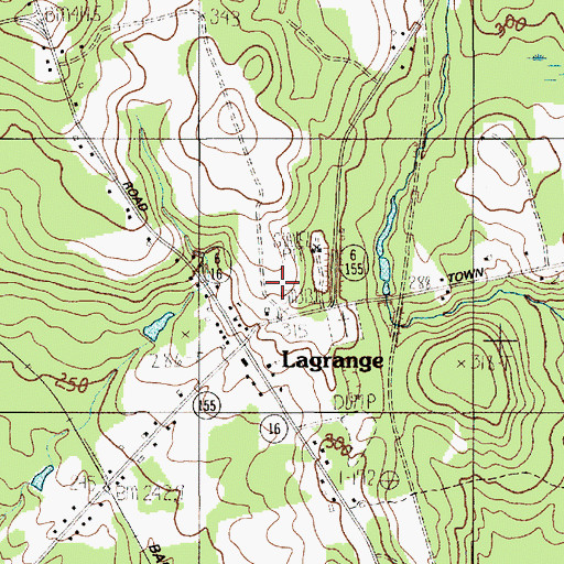 Topographic Map of Marion C Cook School, ME