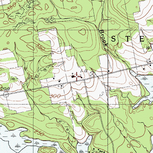 Topographic Map of Stetson Elementary School, ME