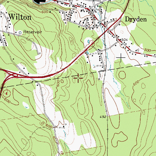 Topographic Map of Calvary Hill Christian School, ME