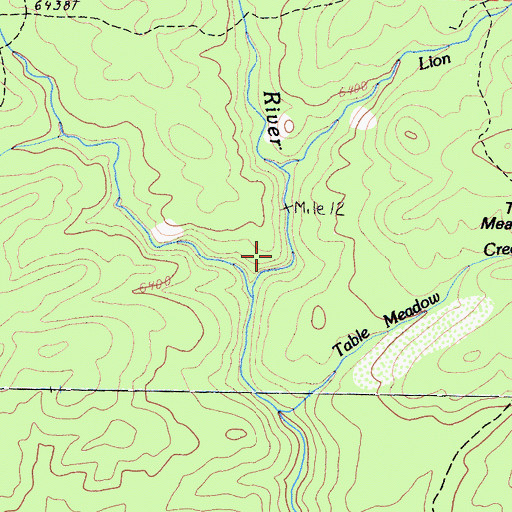 Topographic Map of Soda Spring Creek, CA