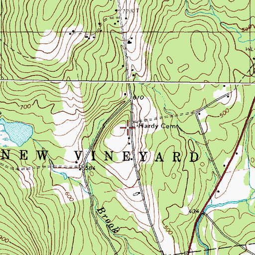 Topographic Map of Open Bible Baptist Christian School, ME