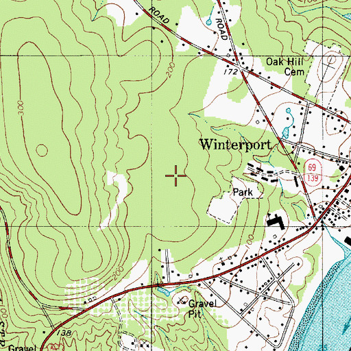 Topographic Map of Samuel L Wagner Middle School, ME