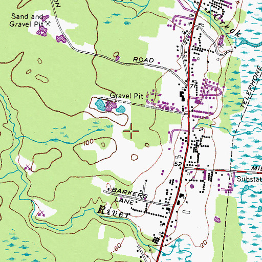 Topographic Map of York County Community College, ME