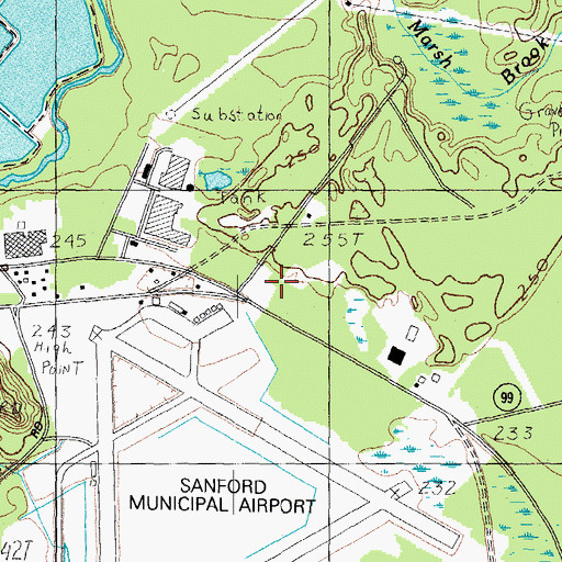 Topographic Map of Seacoast Career School Sanford, ME