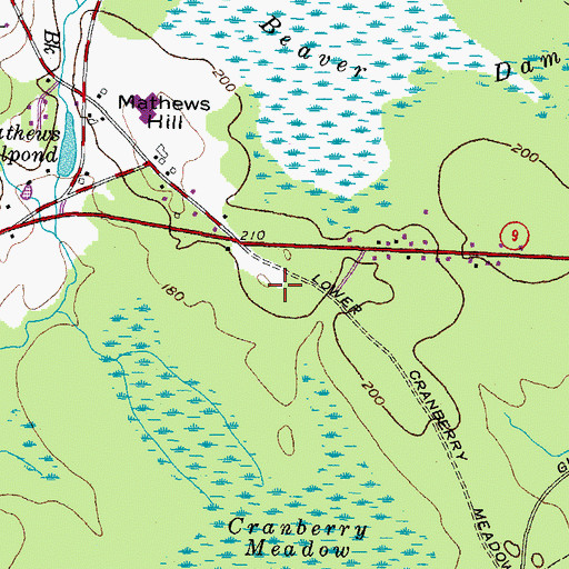 Topographic Map of Eric L Knowlton School, ME