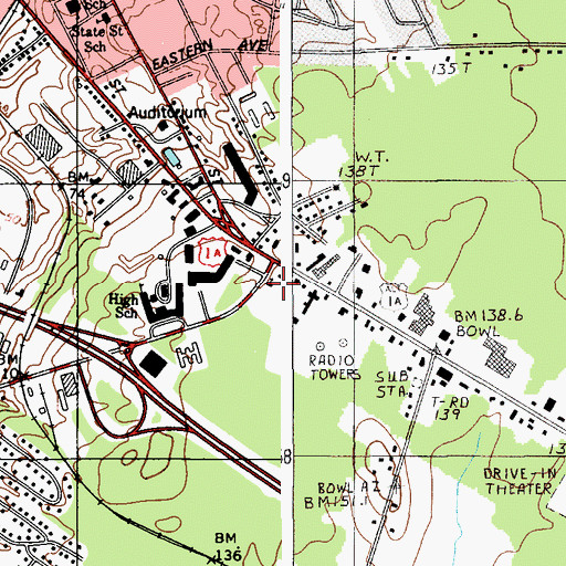 Topographic Map of Apostolic Christian Academy, ME
