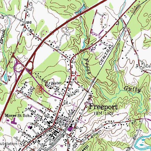 Topographic Map of Maine Classical School, ME