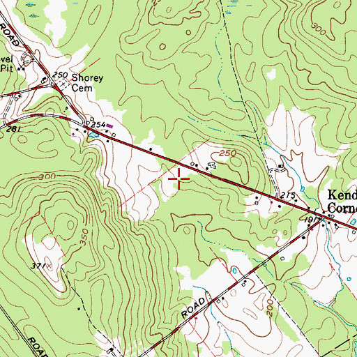 Topographic Map of Waldo County Tech Center Region 7 School, ME