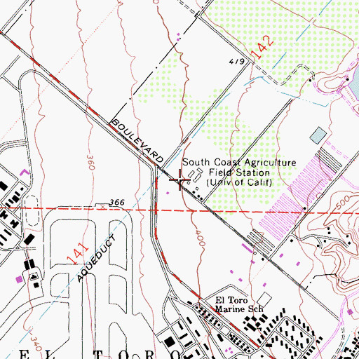 Topographic Map of South Coast Agriculture Field Station, CA