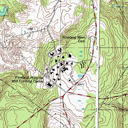 Topographic Map of The Collaborative School, ME
