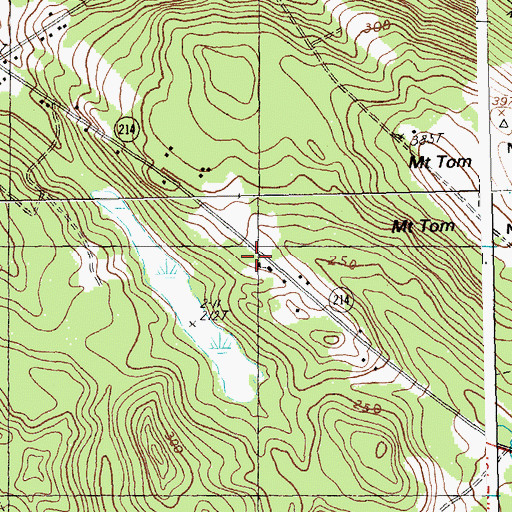 Topographic Map of Charlotte Elementary School, ME