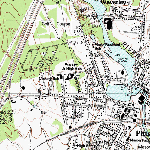 Topographic Map of Alternative Education School, ME