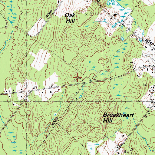 Topographic Map of Standish Baptist Academy, ME