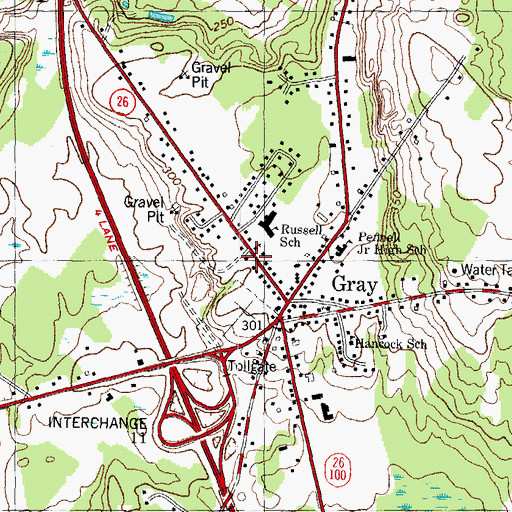 Topographic Map of Royal Academy, ME