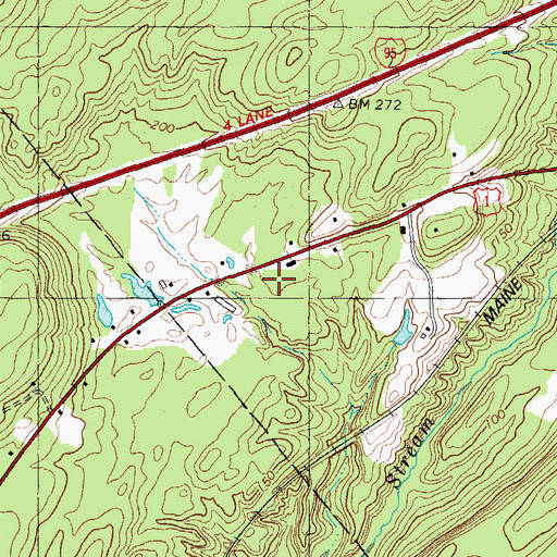 Topographic Map of Spurwink School Brunswick, ME