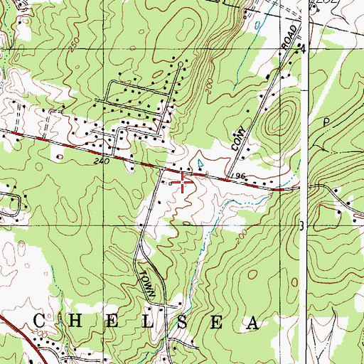 Topographic Map of Stepping Stones Montessori School, ME