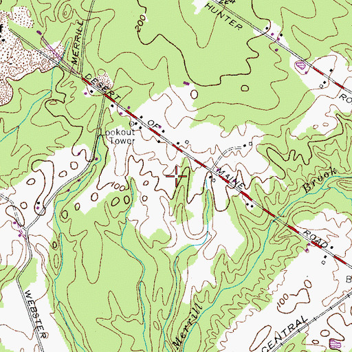 Topographic Map of Maine Coast Waldorf School, ME