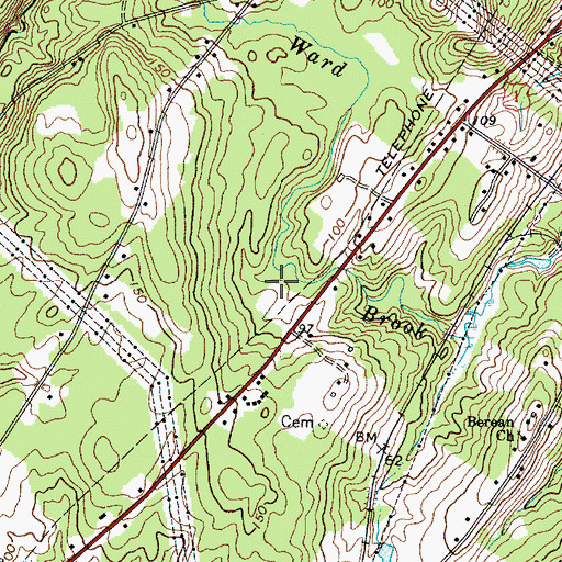 Topographic Map of Wiscasset Christian School, ME