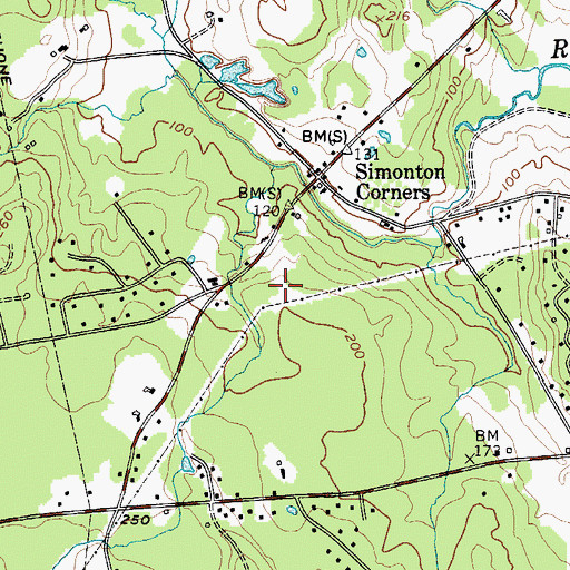 Topographic Map of Ashwood Waldorf School, ME